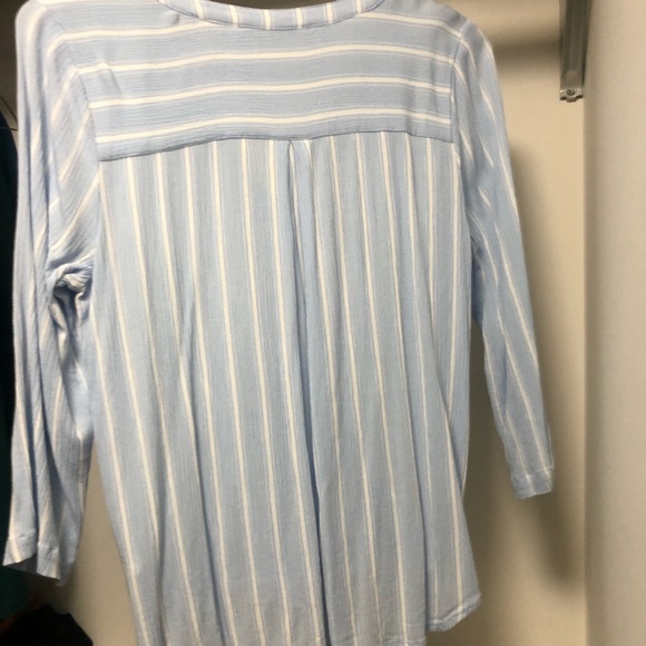 Faux wrap blouse with three-quarter sleeve - Picture 2 of 3